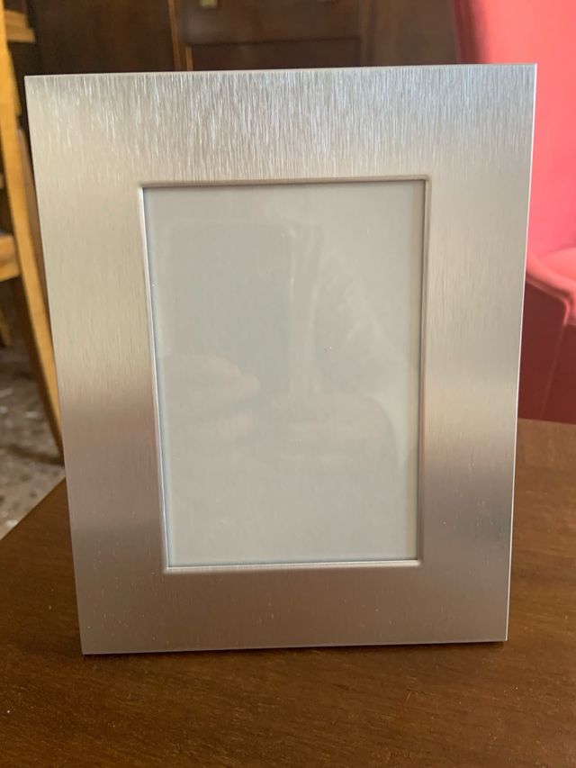 Marco de fotos plateado