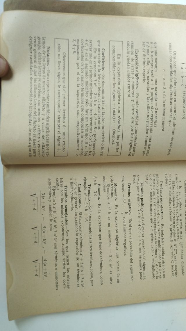 Libro de álgebra de 1941