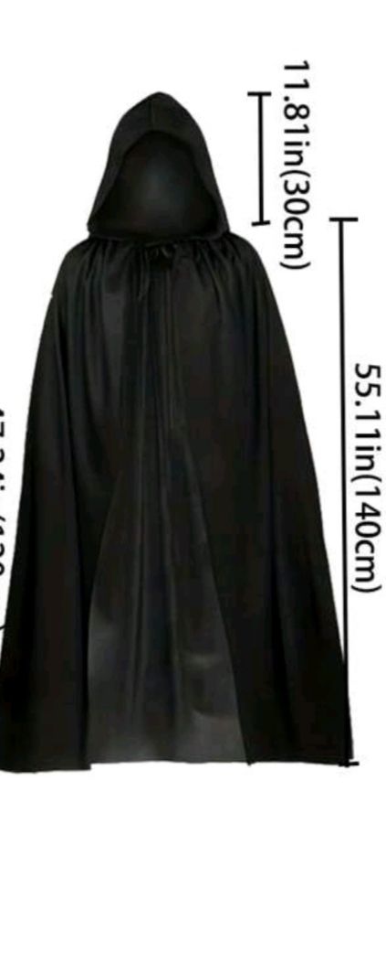 Capa negra disfraz