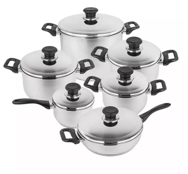 BATTERIA DI PENTOLE BAVARIA 12 PEZZI