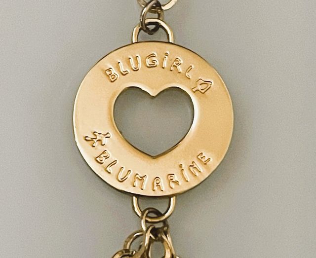 Bellissima collana BLUMARINE in metallo dorato