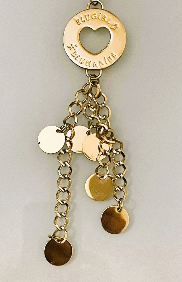 Bellissima collana BLUMARINE in metallo dorato