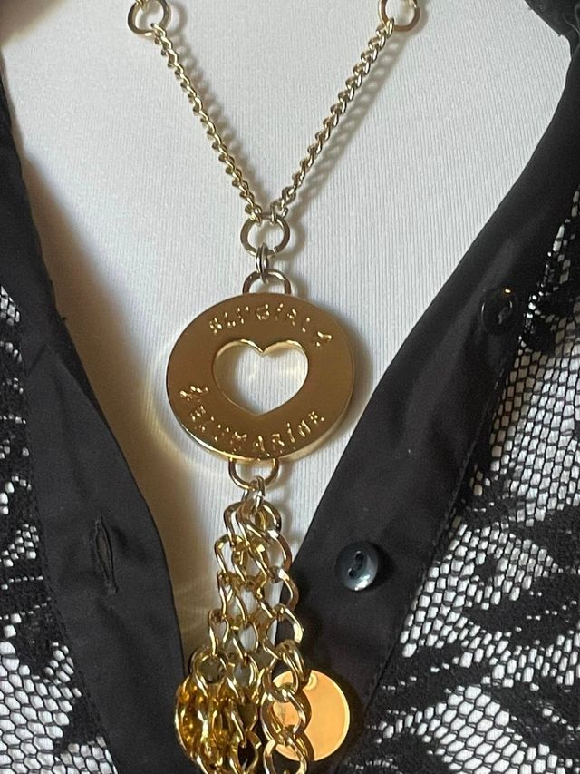 Bellissima collana BLUMARINE in metallo dorato