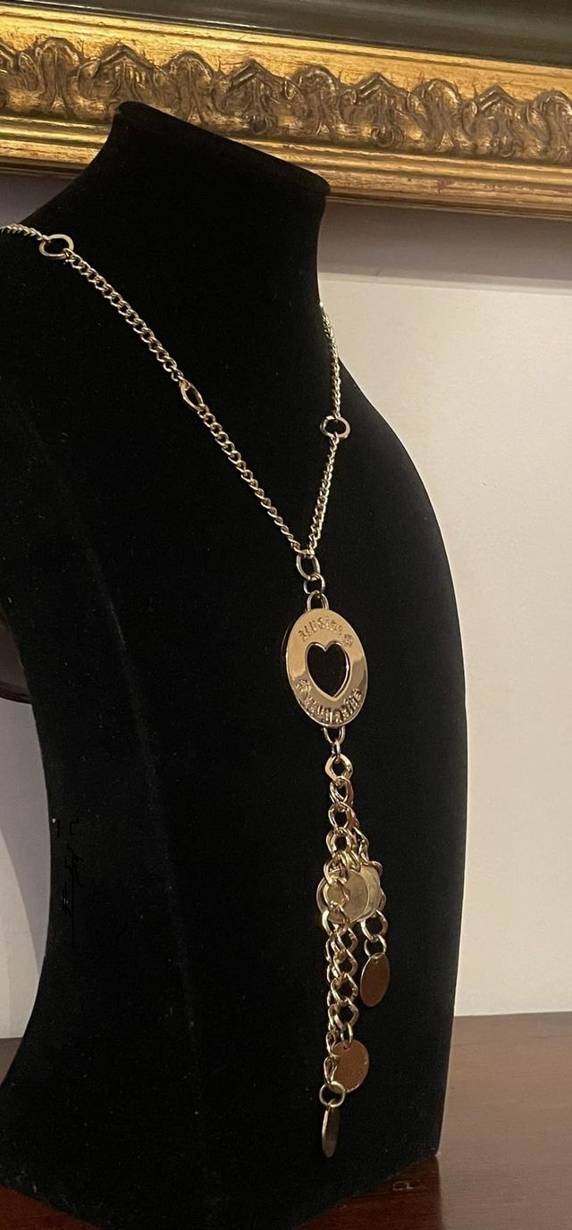 Bellissima collana BLUMARINE in metallo dorato