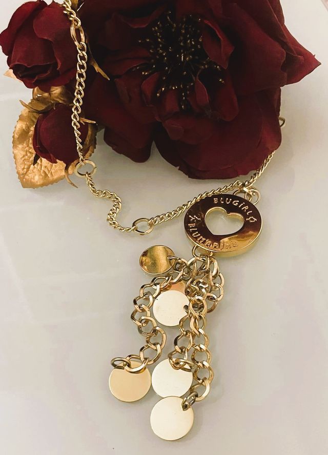 Bellissima collana BLUMARINE in metallo dorato