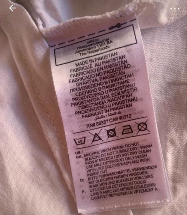 T-schirt bianca donna adidas