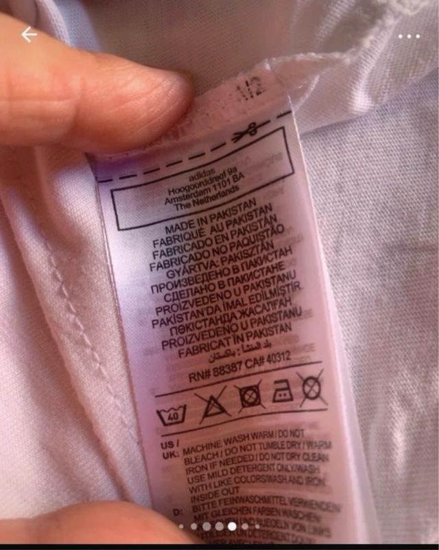 T-schirt bianca donna adidas