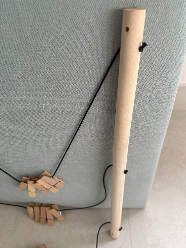 Colgador fotos con pinzas