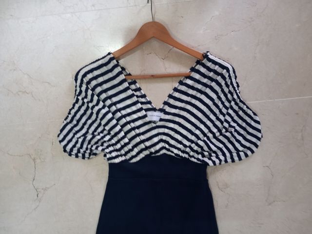 Vestido zara azul talla 38 M