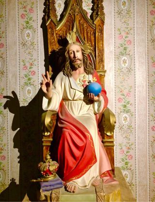 Escultura Olot Sagrado Corazón de Jesús grande.