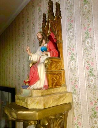 Escultura Olot Sagrado Corazón de Jesús grande.