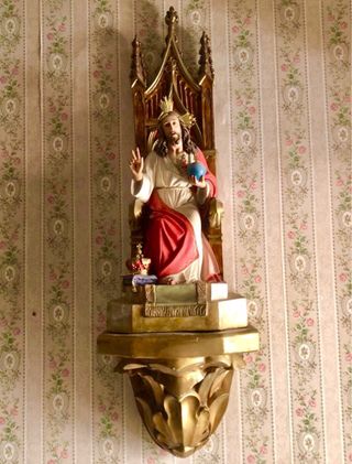 Escultura Olot Sagrado Corazón de Jesús grande.