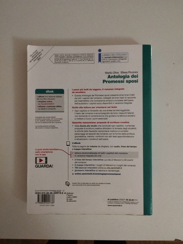 ANTOLOGIA DEI PROMESSI SPOSI Book 9788808220738