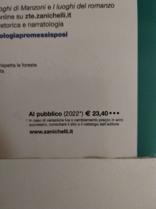 ANTOLOGIA DEI PROMESSI SPOSI Book 9788808220738