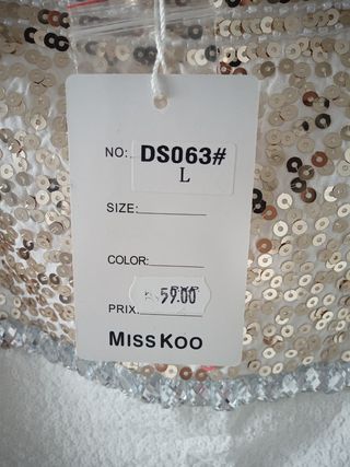 Mini falda lentejuelas 