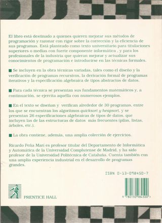 Diseño De Programas(span) ** Peña (Spanish Editio