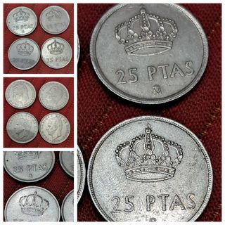 Monedas de pesetas 