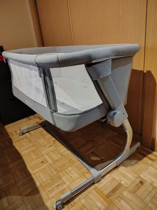 Cuna colecho Jane babyside Minicuna Gris sin uso