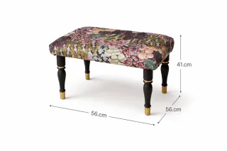 Banqueta tapizada vintage dormitorio o pie de cama