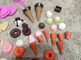 Lote juguetes postres para cocinita