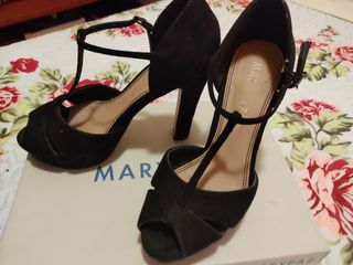 Zapatos de cuña señora de fiesta 