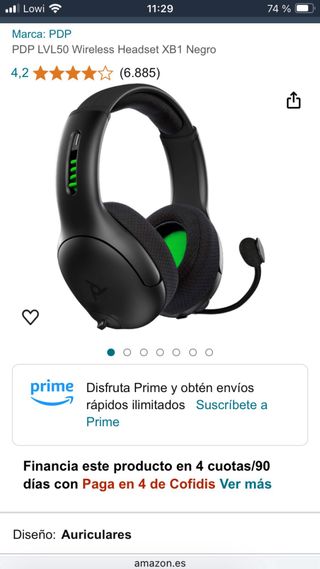 Auriculares gaming inalámbricos con micro