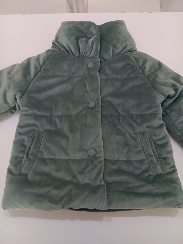 Abrigo terciopelo Neck&Neck verde T4/5 