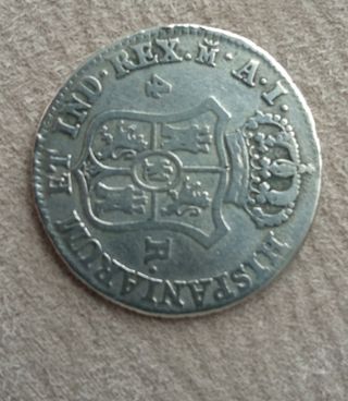 Moneda 4 reales 1809.