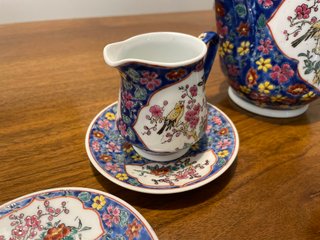 Set da the cinese decorato originale marchiato.
