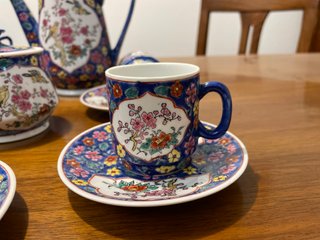 Set da the cinese decorato originale marchiato.