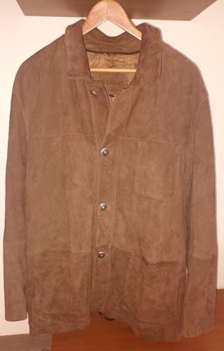 Chaqueta hombre piel girada