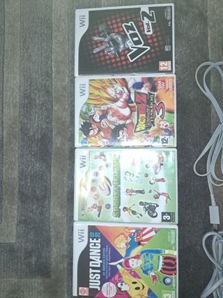 Consola Wii + 4 juegos