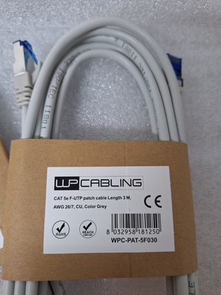 lote 8 cables red Rj45 utp-5 / 3m largo