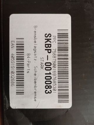 PASTILLAS DE FRENO AUDI /SEAT/ VOLKS