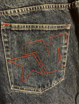 Pantaloni larghi vintage Mecca JNCO style