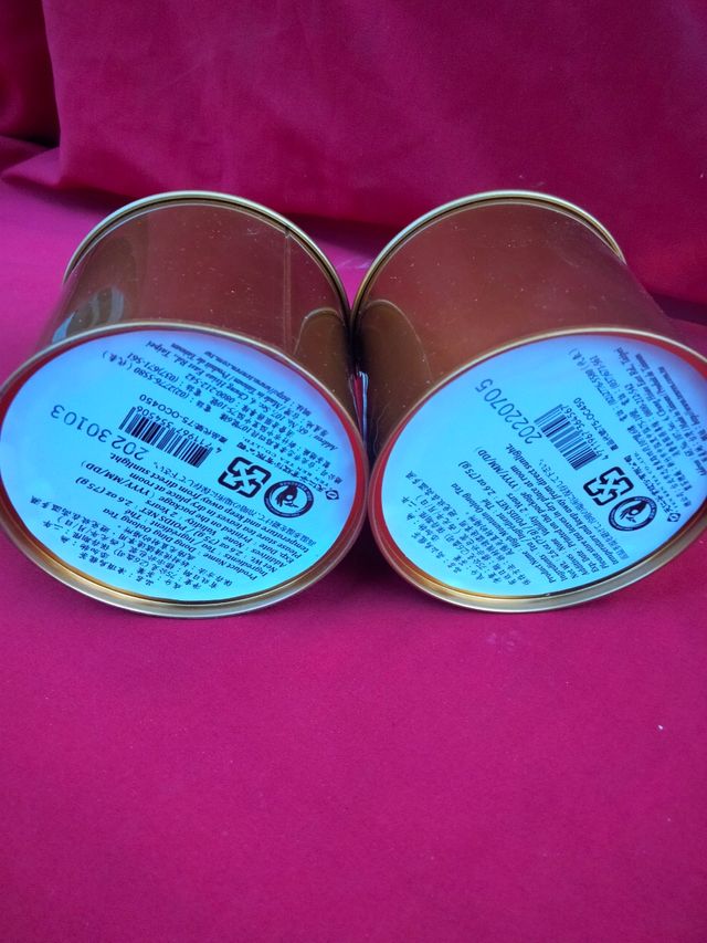 Coppia Scatole latta cinesi