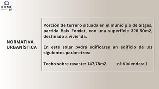 Solar en venta en Vallpineda - Santa Bàrbara en Sitges
