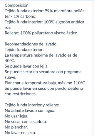 Almohada viscoelástica de 90 nueva