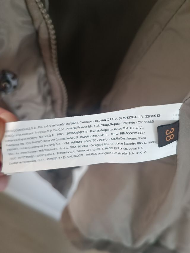 Chaqueta acolchada de Adolfo Dominguez