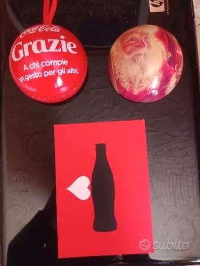 Latta Natale + cartolina Expo' Coca-Cola