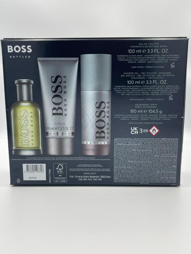 Cofanetto uomo hugo boss