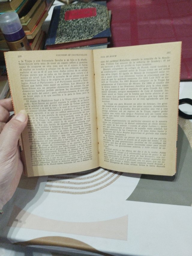 Antiguo libro Vida de Rancé