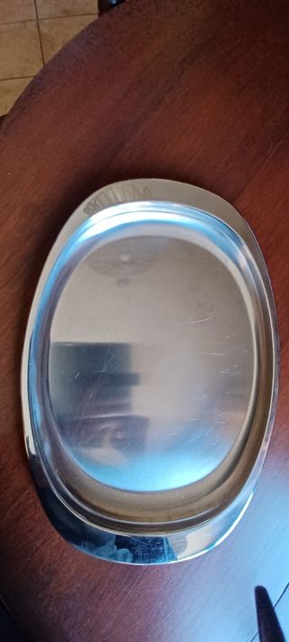 Vassoio acciaio Alessi 28x40