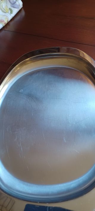 Vassoio acciaio Alessi 28x40