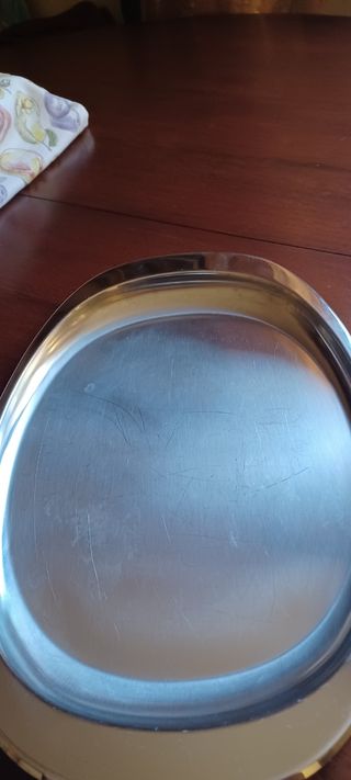 Vassoio acciaio Alessi 28x40