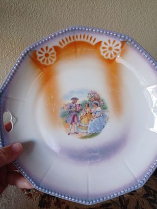 🇩🇪 Bandeja de porcelana reflejos