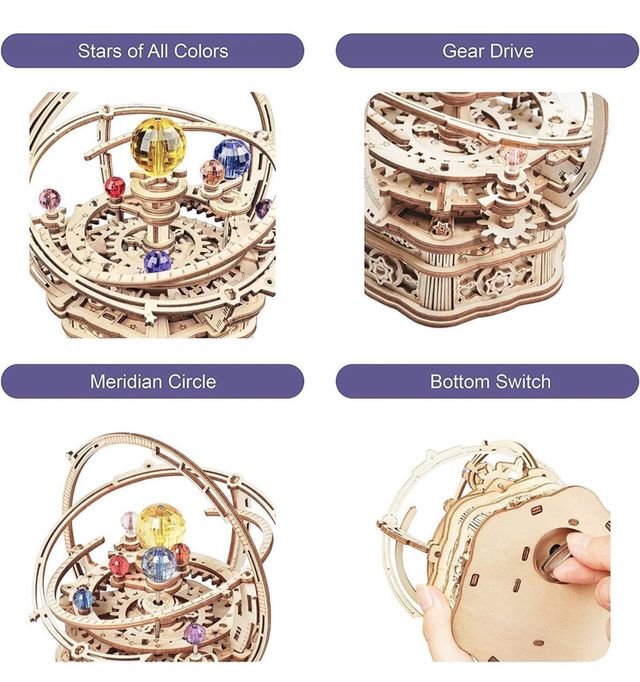 RokR Wood Puzzle 3D noche estrellada