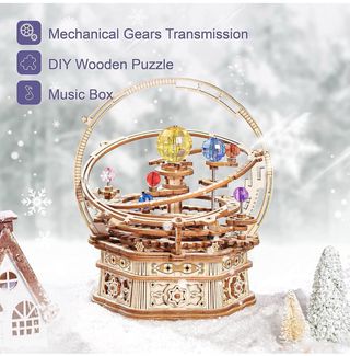 RokR Wood Puzzle 3D noche estrellada