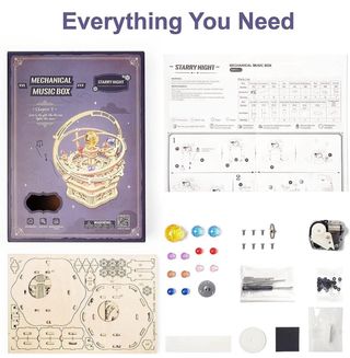 RokR Wood Puzzle 3D noche estrellada