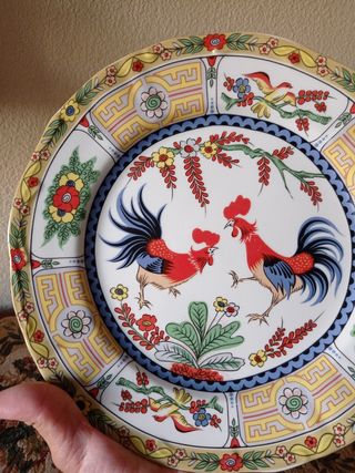 🇨🇳 Plato de porcelana vintage china